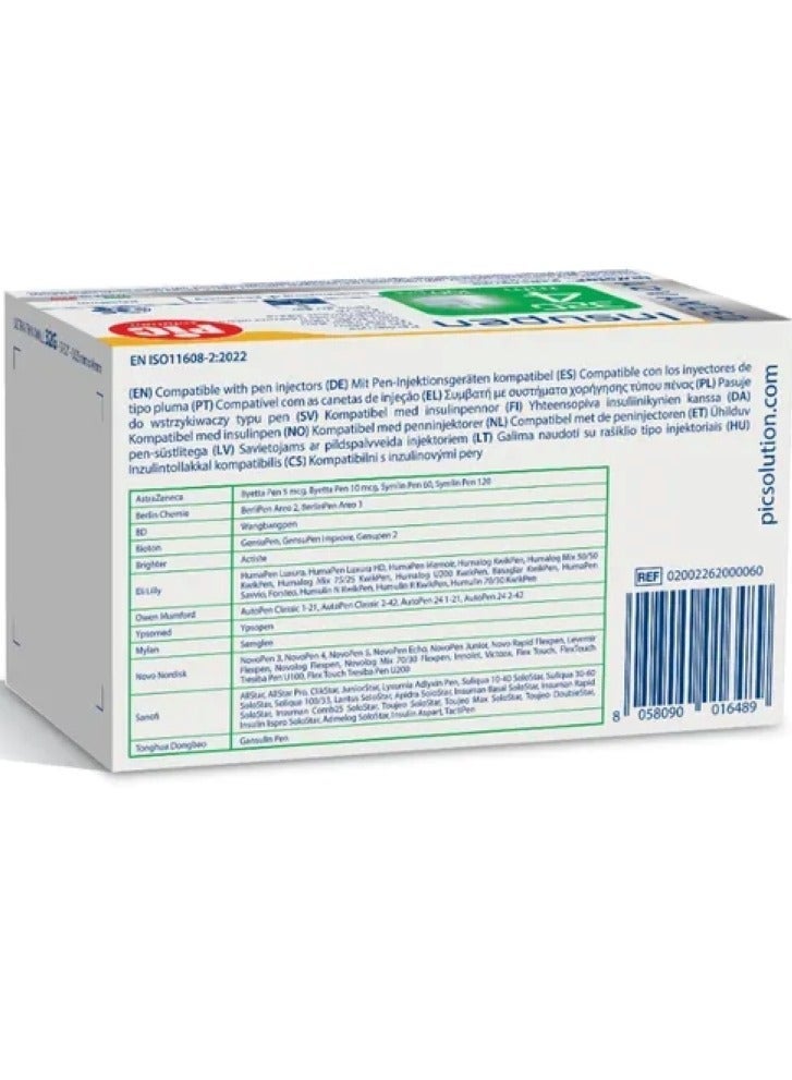 بي آي سي إبر قلم الأنسولين إنسوبن (Insupen) الأصلية مقاس 32G وطول 4 ملم المتوفرة في علبة 100 قطعة للحقن السلس." - Image 2